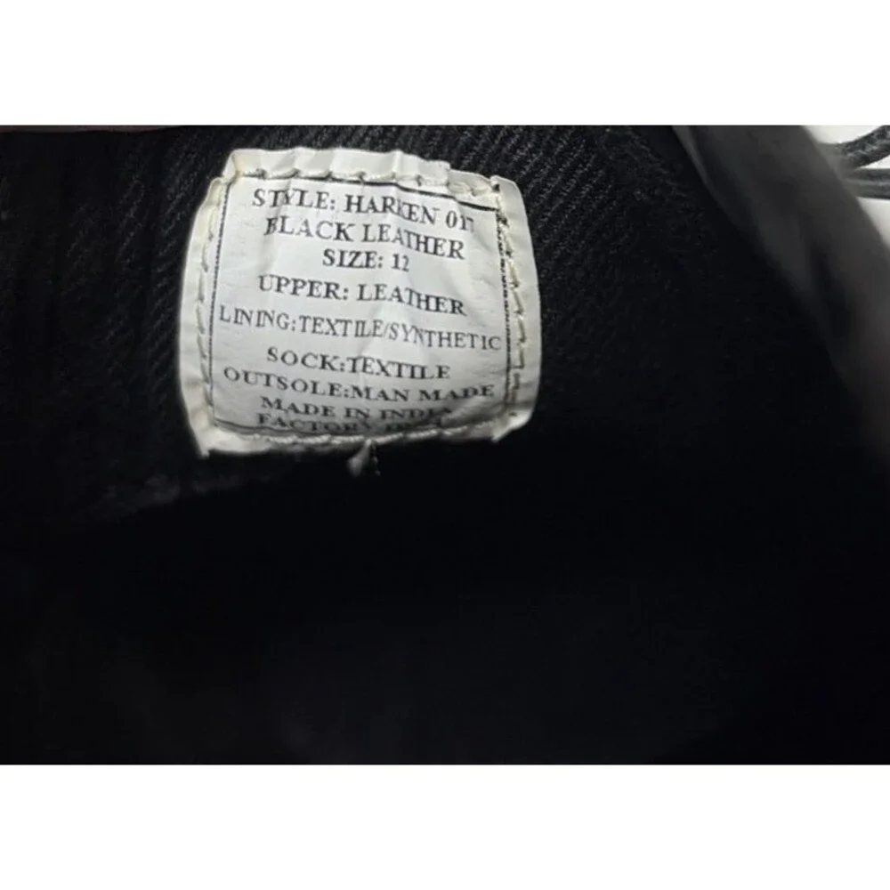 Steve Madden Harken Chukka Ankle Boots Black Leat Smooth Leather Size 12 NIB